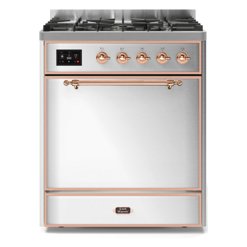 Majestic II 30 inch Dual Fuel Range with 5 Black Burners UM30DQNE3SSP