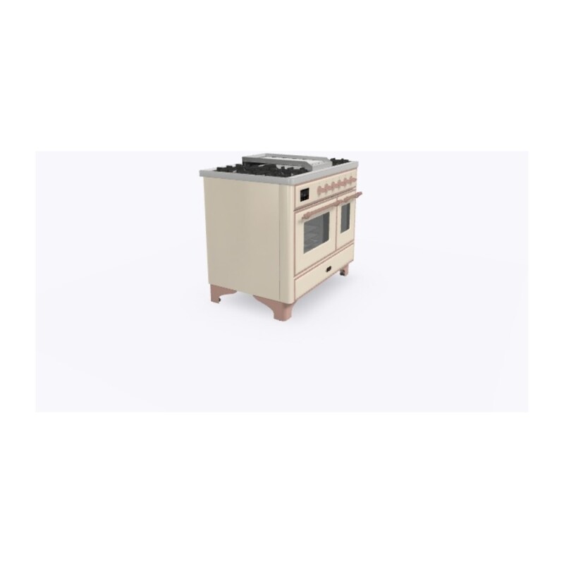 Majestic II Series 40" Dual Fuel Natural Gas Freestanding Range UMD10FDNS3AWP