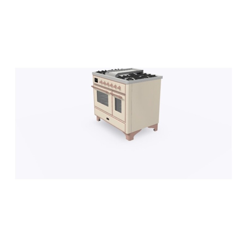 Majestic II Series 40" Dual Fuel Natural Gas Freestanding Range UMD10FDNS3AWP