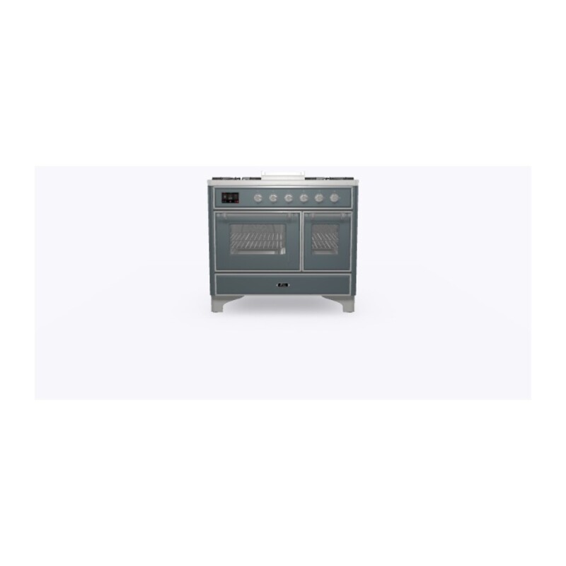 Majestic II Series 40 inch Freestanding Dual Fuel Range with Natural Gas, 6 Sealed Brass Burners, Double Ovens, 3.82 cu. ft. Total Oven Capacity, Griddle, Convection Oven, Continuous Grates,  UMD10FDNS3BGC