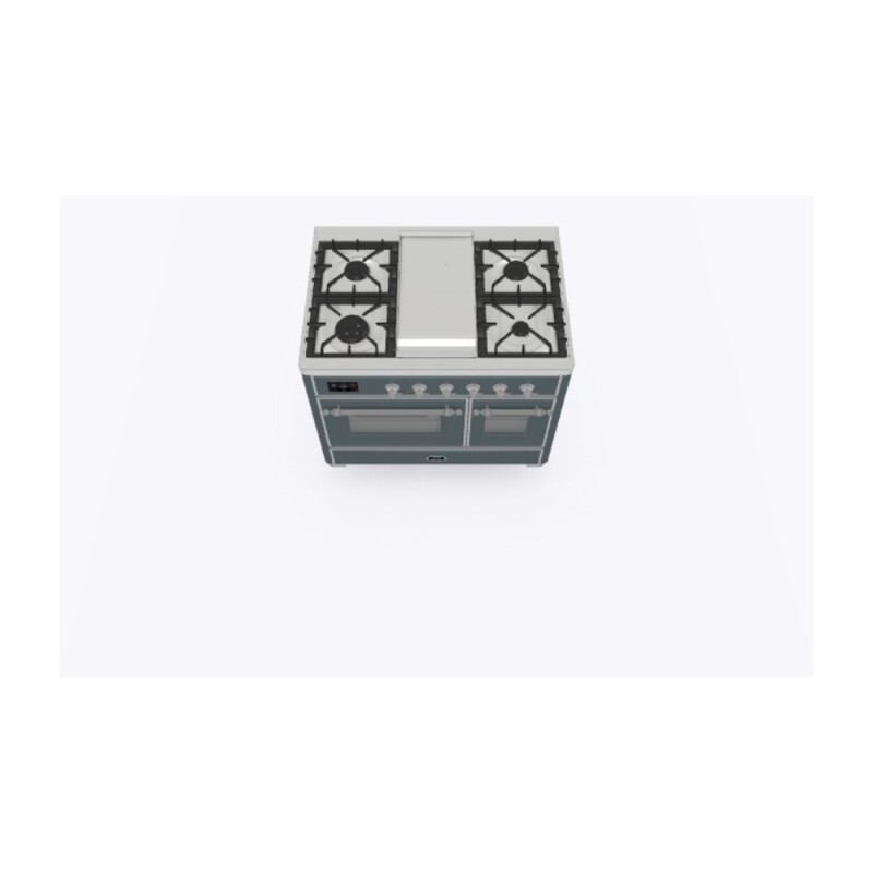 Majestic II Series 40 inch Freestanding Dual Fuel Range with Natural Gas, 6 Sealed Brass Burners, Double Ovens, 3.82 cu. ft. Total Oven Capacity, Griddle, Convection Oven, Continuous Grates,  UMD10FDNS3BGC