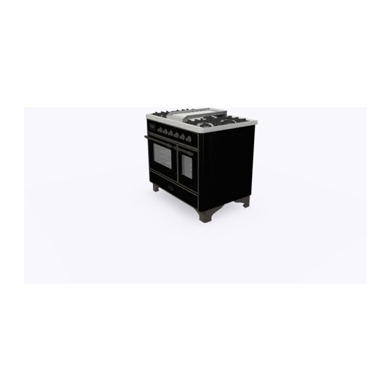 Majestic II 40 inch Dual Fuel Range with 6 Burners, Griddle UMD10FDNS3BKB