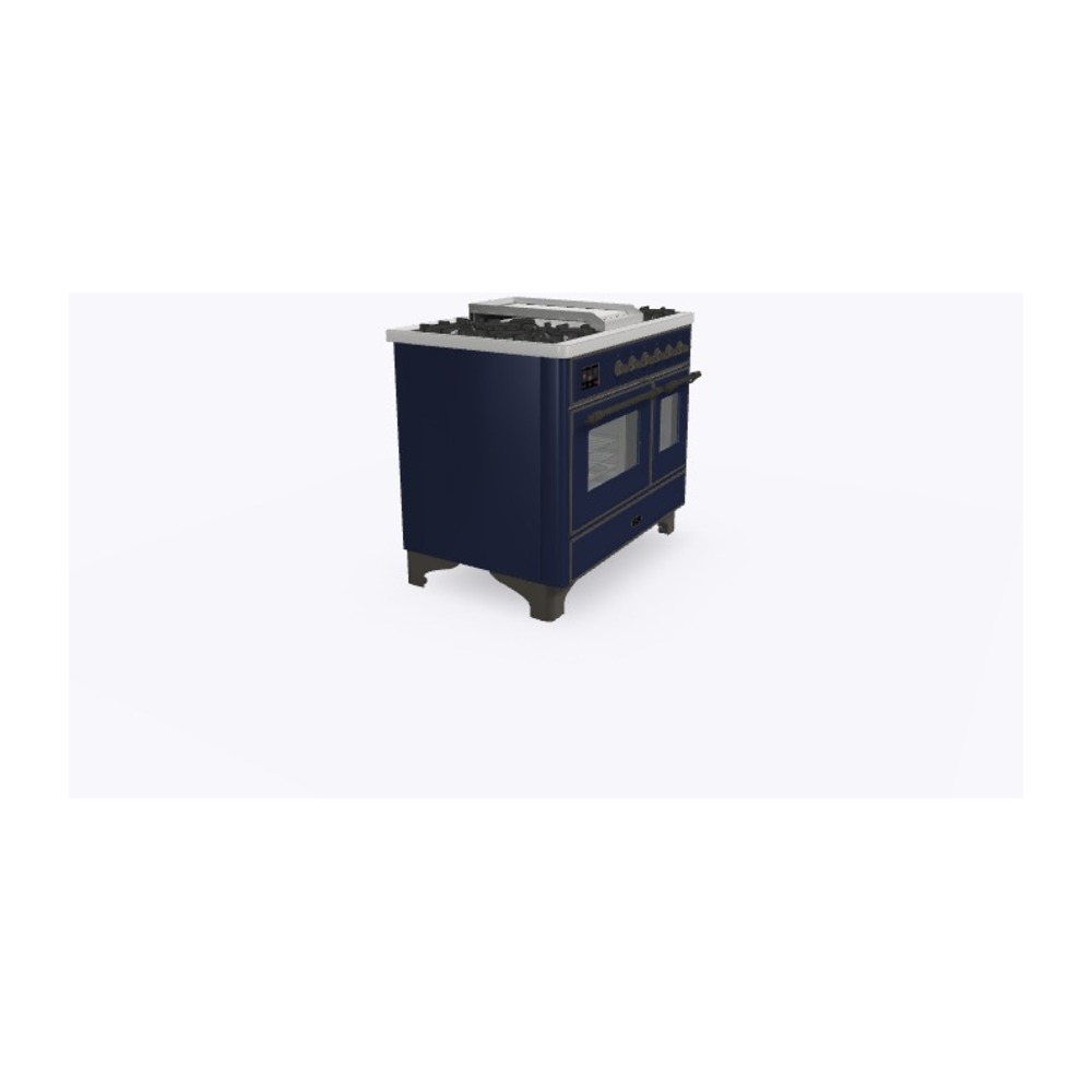 Majestic II Series 40" Dual Fuel Natural Gas Freestanding Range UMD10FDNS3MBB