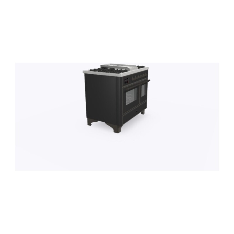 Majestic II Series 40" Dual Fuel Natural Gas Freestanding Range UMD10FDNS3MGB