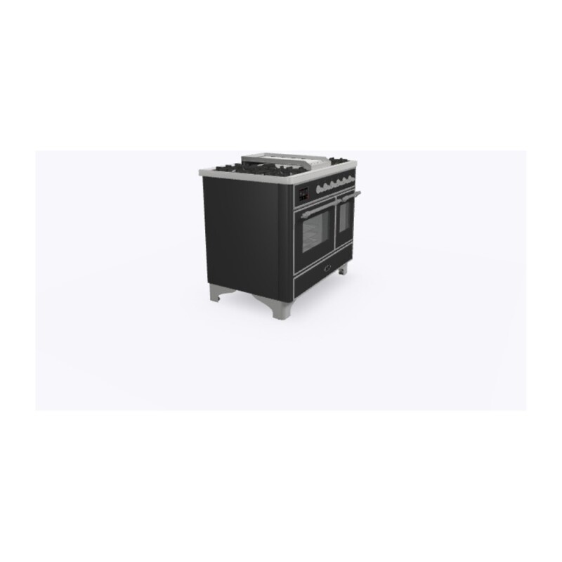 Majestic II Series 40" Dual Fuel Liquid Propane Freestanding Range UMD10FDNS3MGCLP