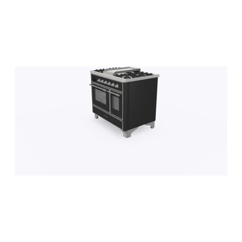 Majestic II Series 40" Dual Fuel Liquid Propane Freestanding Range UMD10FDNS3MGCLP