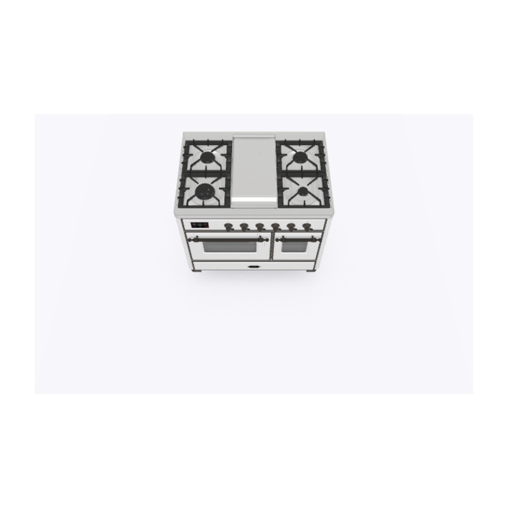Majestic II 40 UMD10FDNS3RAB Freestanding Dual Fuel Range with 6 Sealed Burners with Griddle Double Oven with Triple Glass Door with Bronze knobs UMD10FDNS3RAB