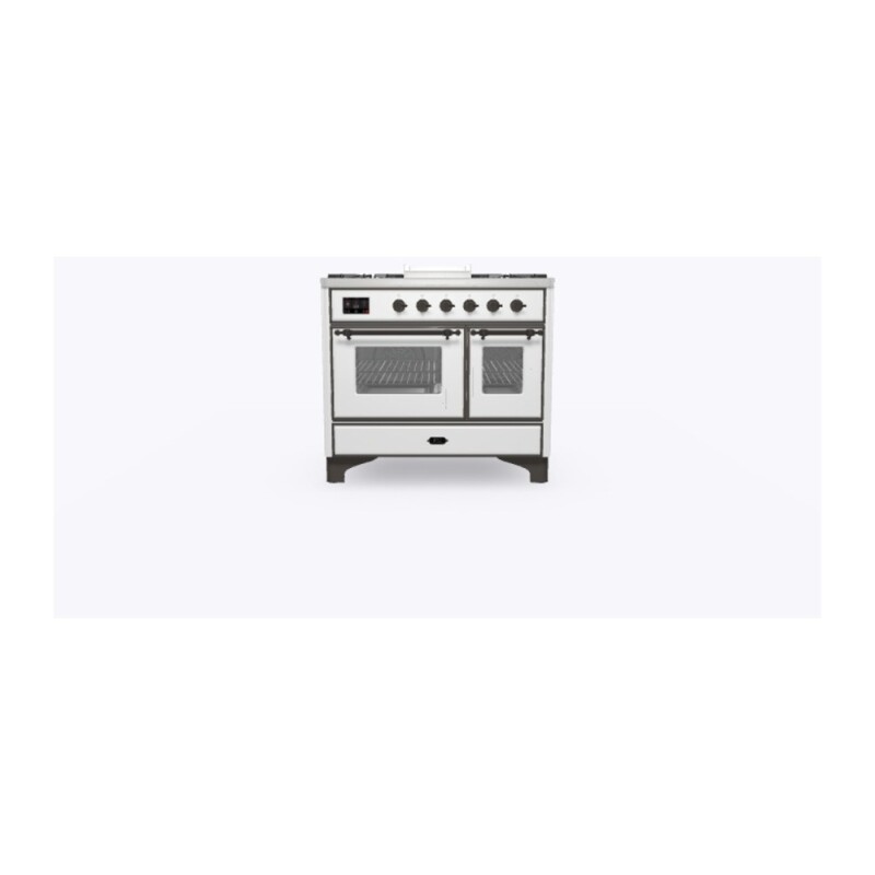 Majestic II 40 inch Dual Fuel Range with 6 Burners, Griddle UMD10FDNS3WHB