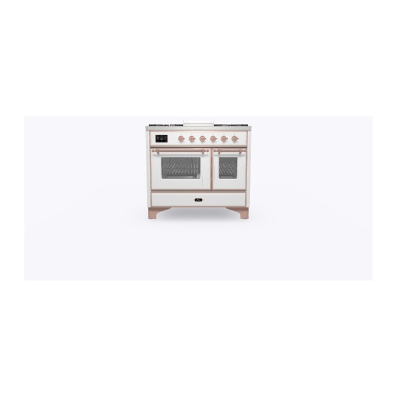 Majestic II Series 40" Dual Fuel Natural Gas Freestanding Range UMD10FDNS3WHP