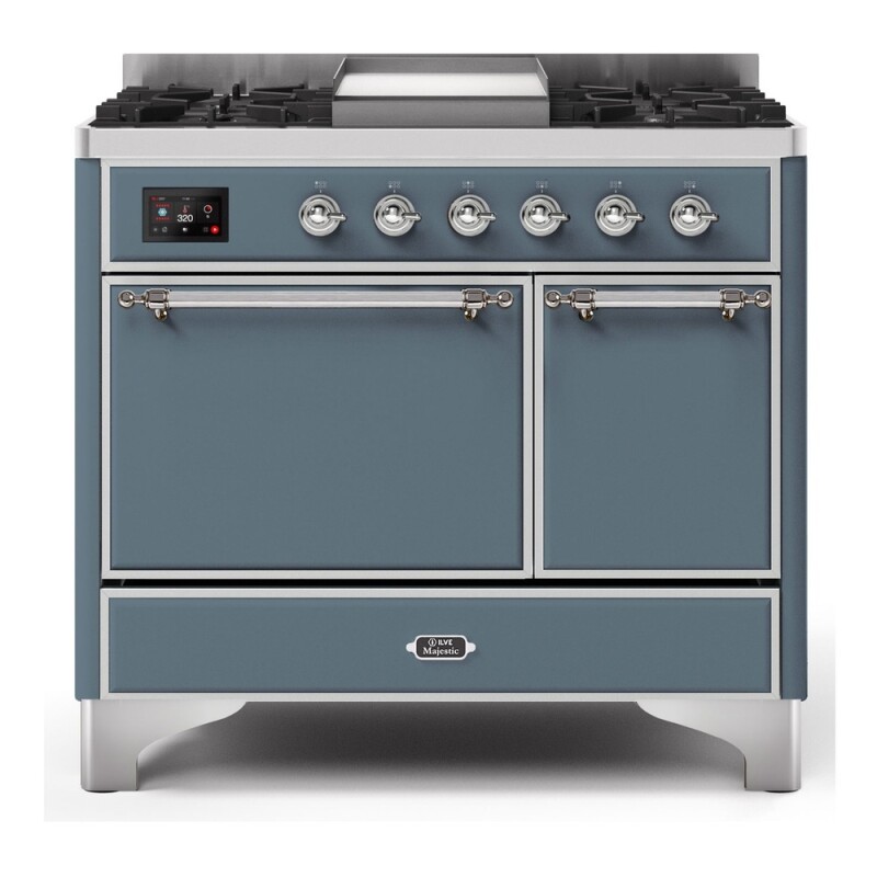 Majestic II 40 inch Dual Fuel Range with 6 Burners, Griddle UMD10FDQNS3BGCLP