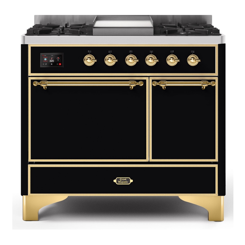 Majestic II Series 40" Dual Fuel Natural Gas Freestanding Range UMD10FDQNS3BKG