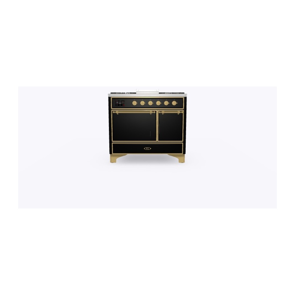 Majestic II Series 40" Dual Fuel Natural Gas Freestanding Range UMD10FDQNS3BKG