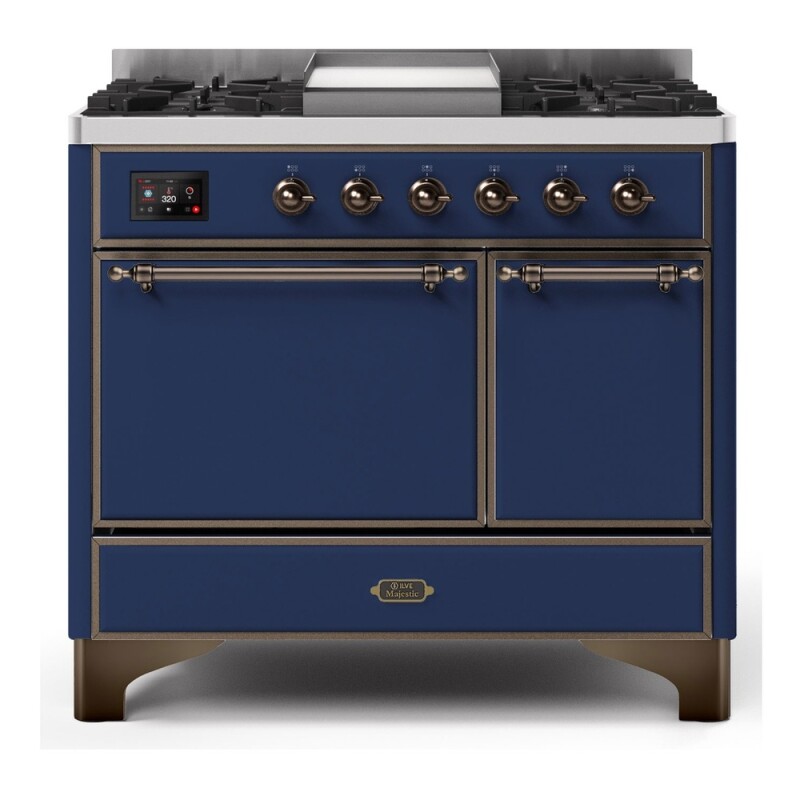 Majestic II Series 40" Dual Fuel Natural Gas Freestanding Range UMD10FDQNS3MBB