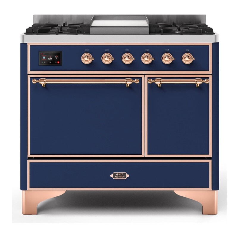 Majestic II Series 40" Dual Fuel Natural Gas Freestanding Range UMD10FDQNS3MBP