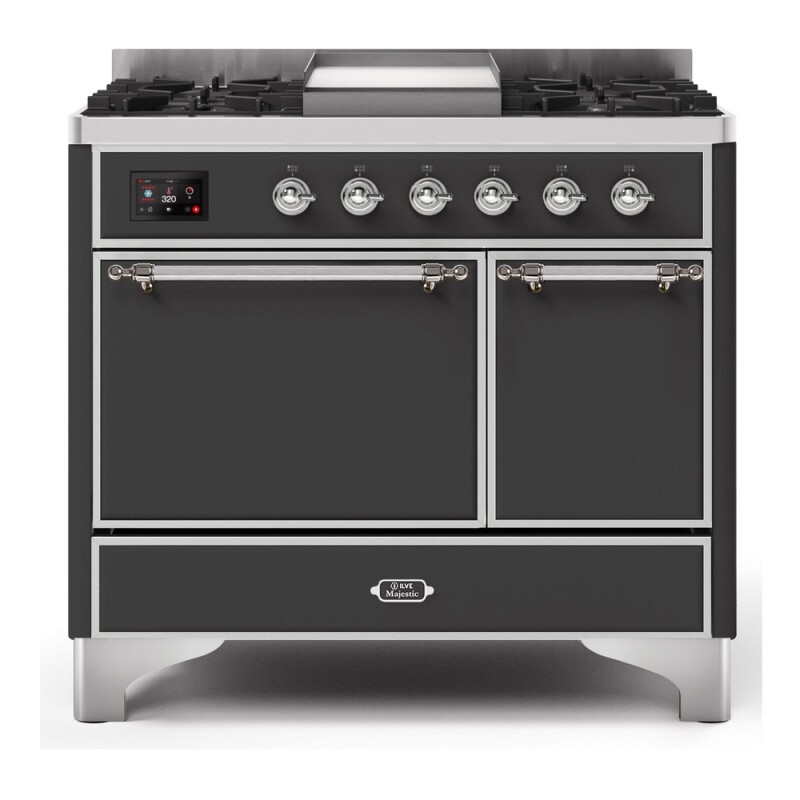 Majestic II Series 40" Dual Fuel Natural Gas Freestanding Range UMD10FDQNS3MGC