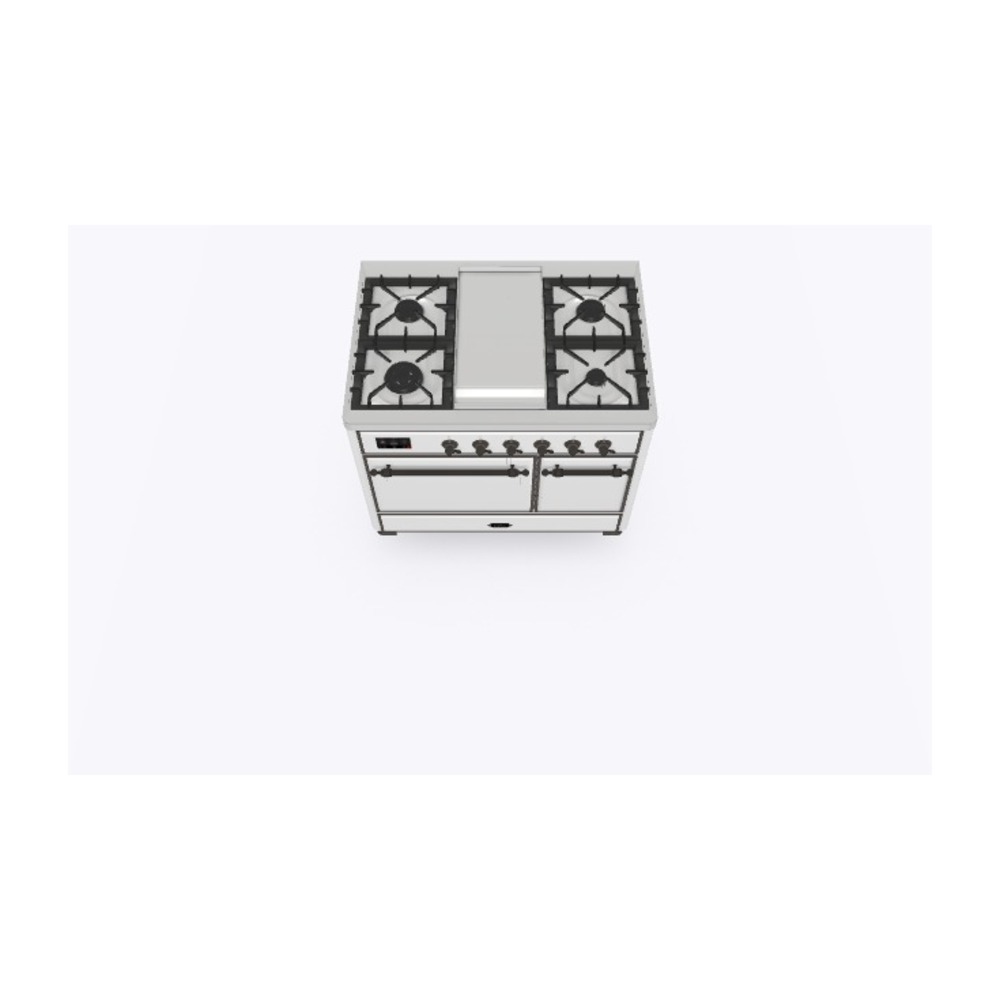 Majestic II 40 UMD10FDQNS3RAB Freestanding Dual Fuel Range with 6 Sealed Burners with Griddle Double Oven with Solid Door with Bronze knobs UMD10FDQNS3RAB