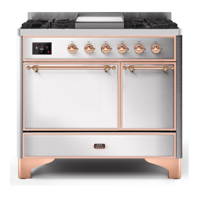 Majestic II Series 40" Dual Fuel Natural Gas Freestanding Range UMD10FDQNS3BKP