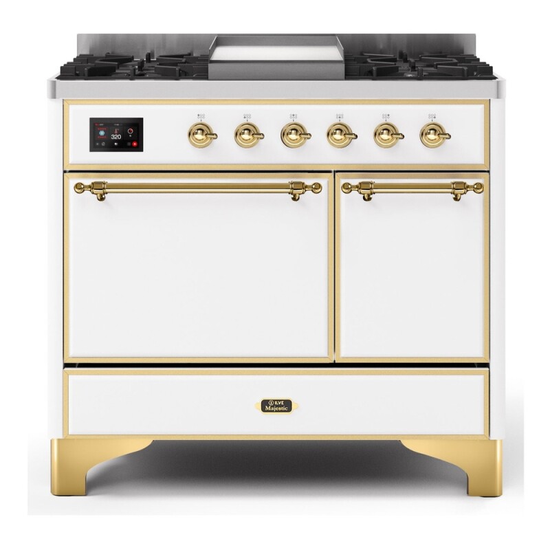 Majestic II 40 inch Dual Fuel Range with 6 Burners, Griddle UMD10FDQNS3WHG