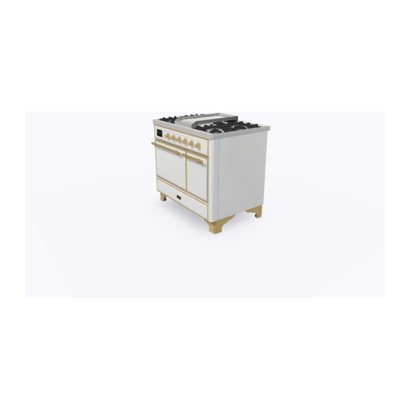Majestic II 40 inch Dual Fuel Range with 6 Burners, Griddle UMD10FDQNS3WHG