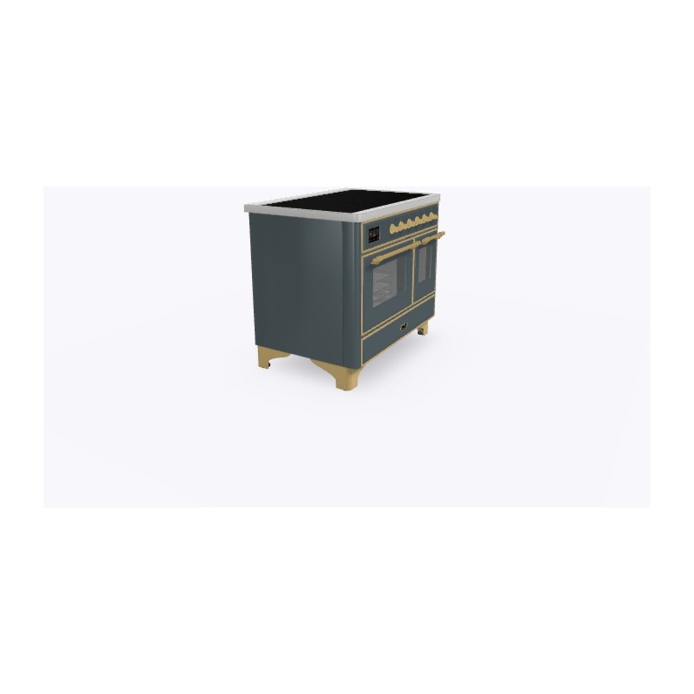 Majestic II Series 40 inch Freestanding Electric Induction Range with 6 Elements, Smoothtop Cooktop, 3.82 cu. ft. Total Oven Capacity, Convection Oven, Viewing Window, Storage Drawer, with Br UMDI10NS3BGG