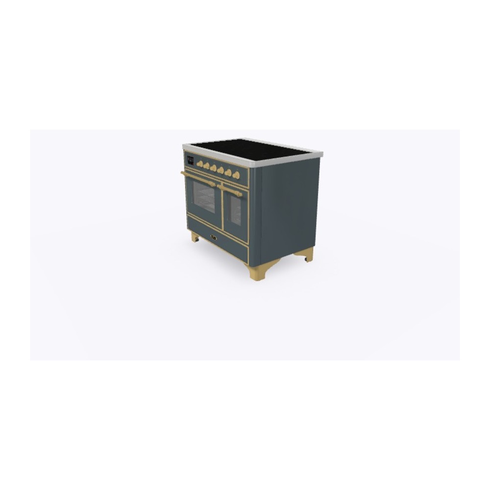 Majestic II Series 40 inch Freestanding Electric Induction Range with 6 Elements, Smoothtop Cooktop, 3.82 cu. ft. Total Oven Capacity, Convection Oven, Viewing Window, Storage Drawer, with Br UMDI10NS3BGG