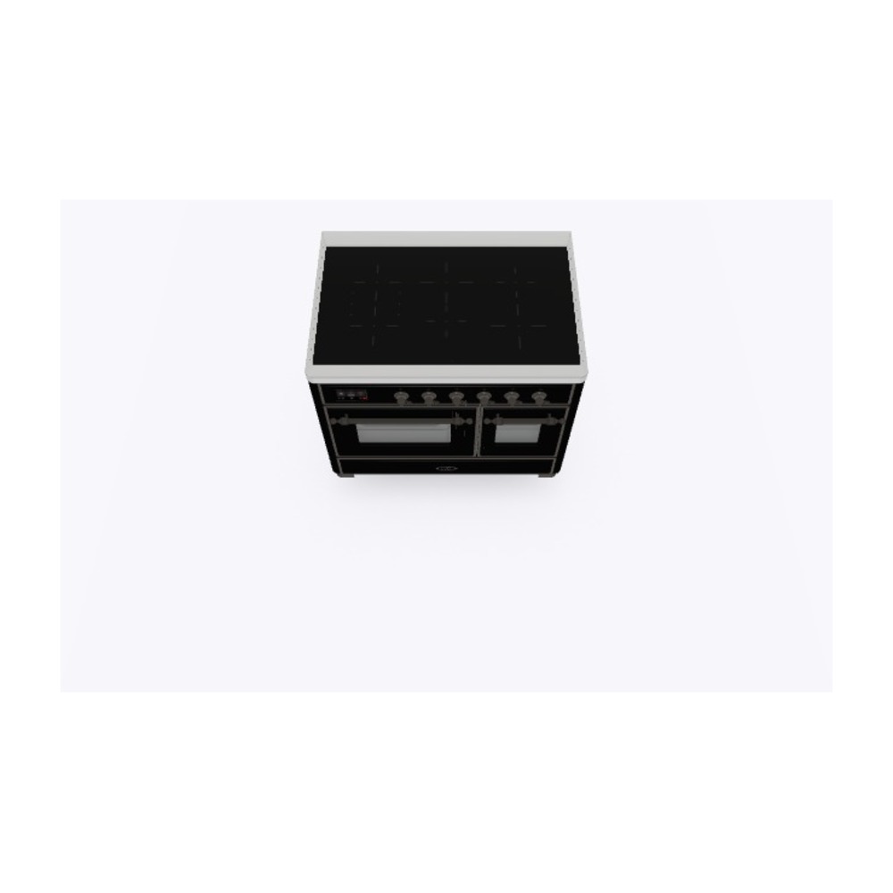 Majestic II Series 40 inch Freestanding Electric Induction Range with 6 Elements, Smoothtop Cooktop, 3.82 cu. ft. Total Oven Capacity, Convection Oven, Viewing Window, Warming Drawer, with Br UMDI10NS3BKB