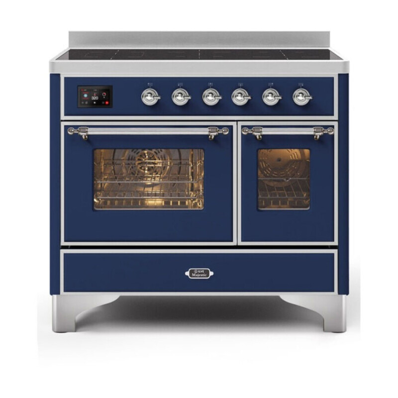 Majestic II Series 40 inch Freestanding Electric Induction Range with 6 Elements, Smoothtop Cooktop, 3.82 cu. ft. Total Oven Capacity, Convection Oven, Viewing Window, Warming Drawer, with Ch