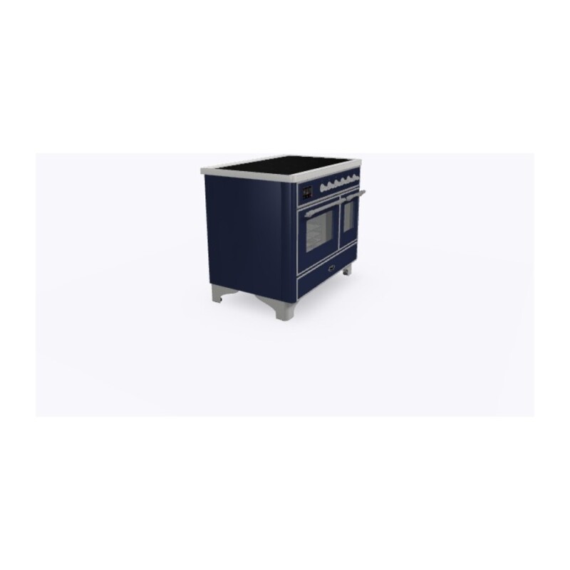 Majestic II Series 40 inch Freestanding Electric Induction Range with 6 Elements, Smoothtop Cooktop, 3.82 cu. ft. Total Oven Capacity, Convection Oven, Viewing Window, Warming Drawer, with Ch UMDI10NS3MBC