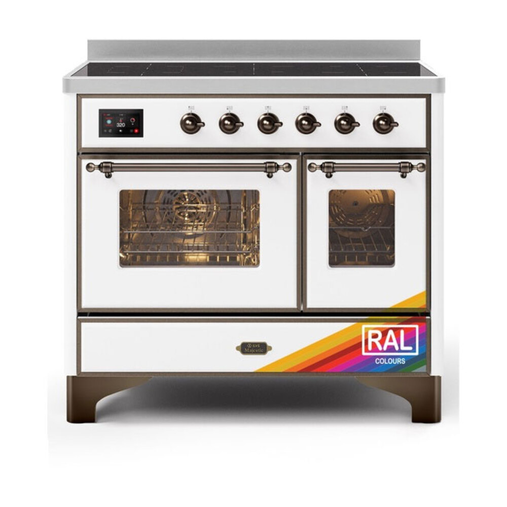 Majestic II 40 UMDI10NS3RAB Freestanding Electric Range Range with Induction Double Oven with Triple Glass Door with Bronze knobs UMDI10NS3RAB