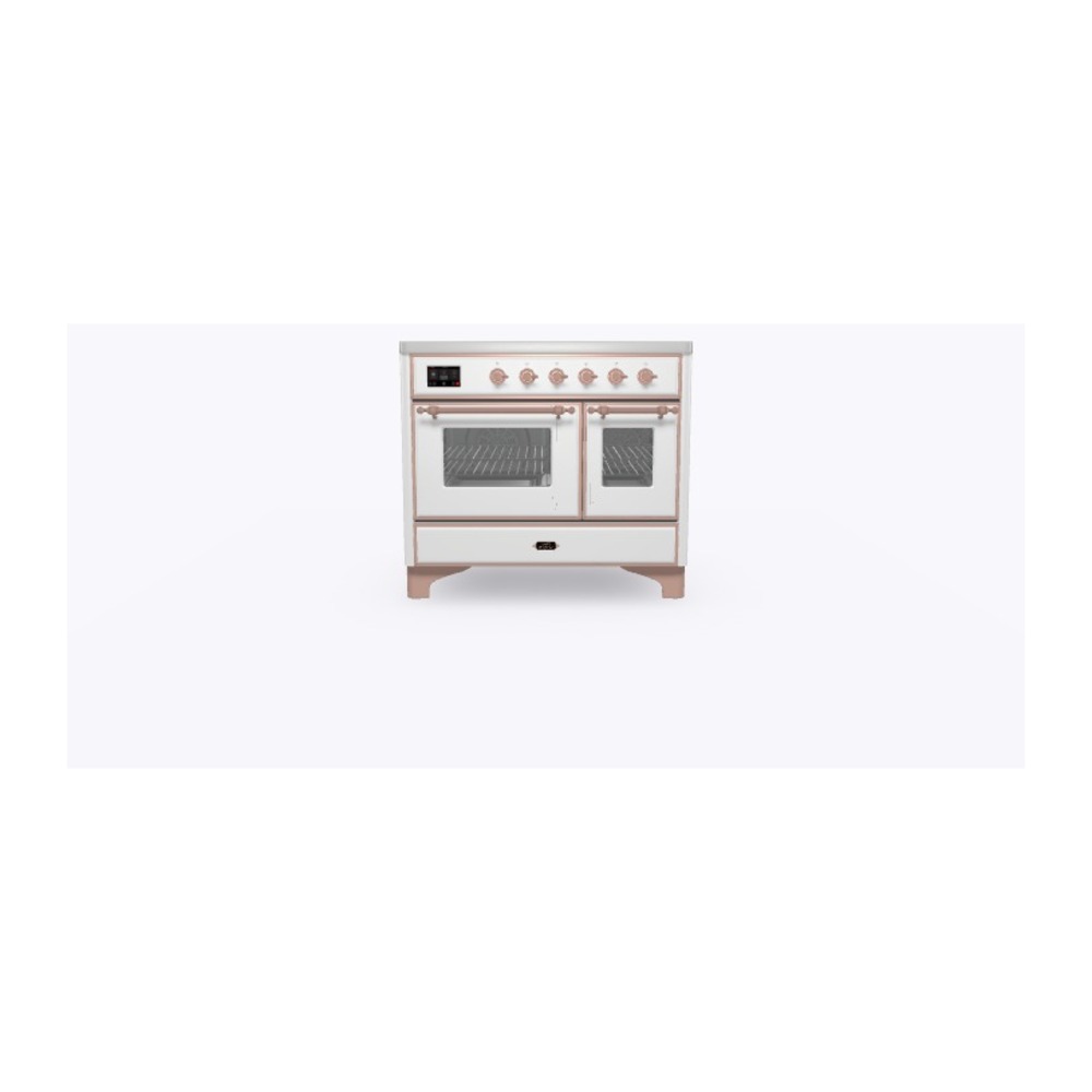 Majestic II 40 UMDI10NS3RAP Freestanding Electric Range Range with Induction Double Oven with Triple Glass Door with Copper knobs UMDI10NS3RAP