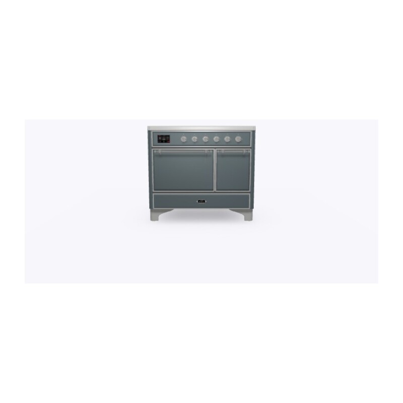 Majestic II Series 40 inch Freestanding Electric Induction Range with 6 Elements, Smoothtop Cooktop, 3.82 cu. ft. Total Oven Capacity, Convection Oven, Warming Drawer, with Chrome Trim UMDI10QNS3BGC