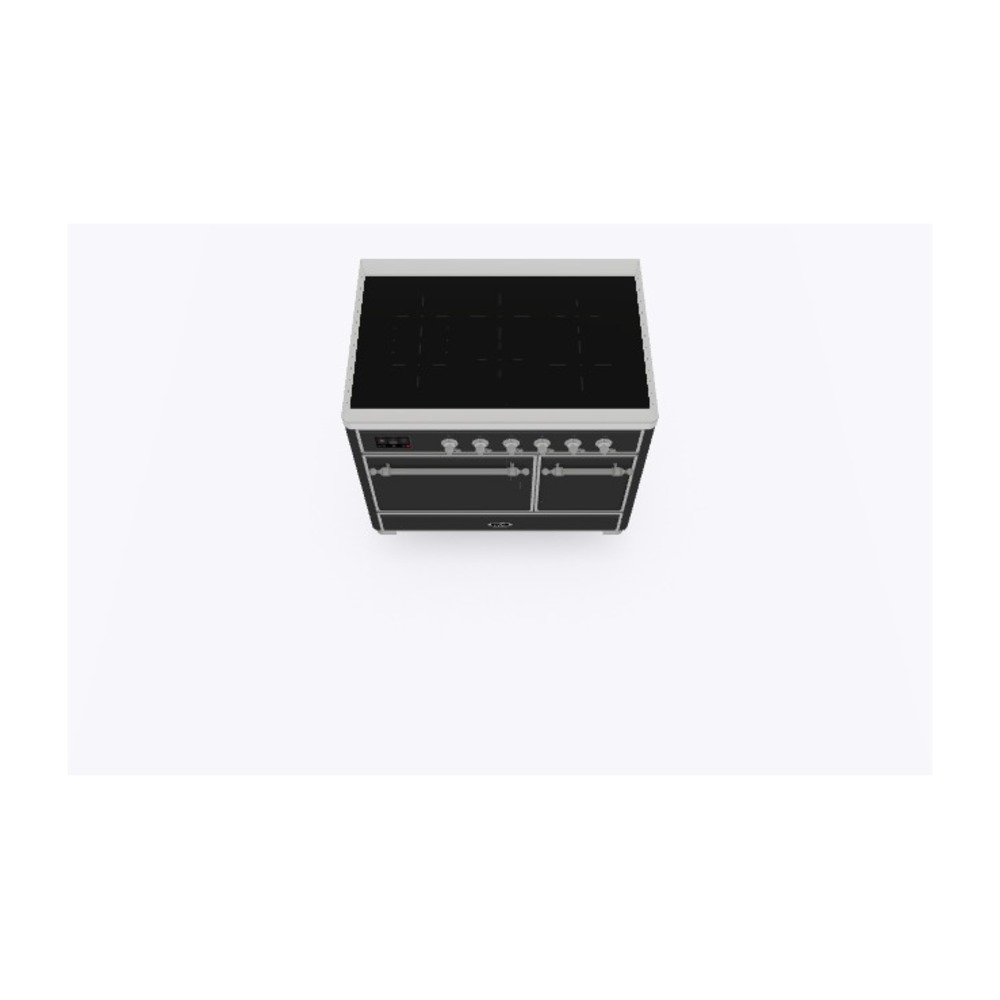 Majestic II Series 40 inch Freestanding Electric Induction Range with 6 Elements, Smoothtop Cooktop, 3.82 cu. ft. Total Oven Capacity, Convection Oven, Warming Drawer, with Chrome Trim UMDI10QNS3MGC