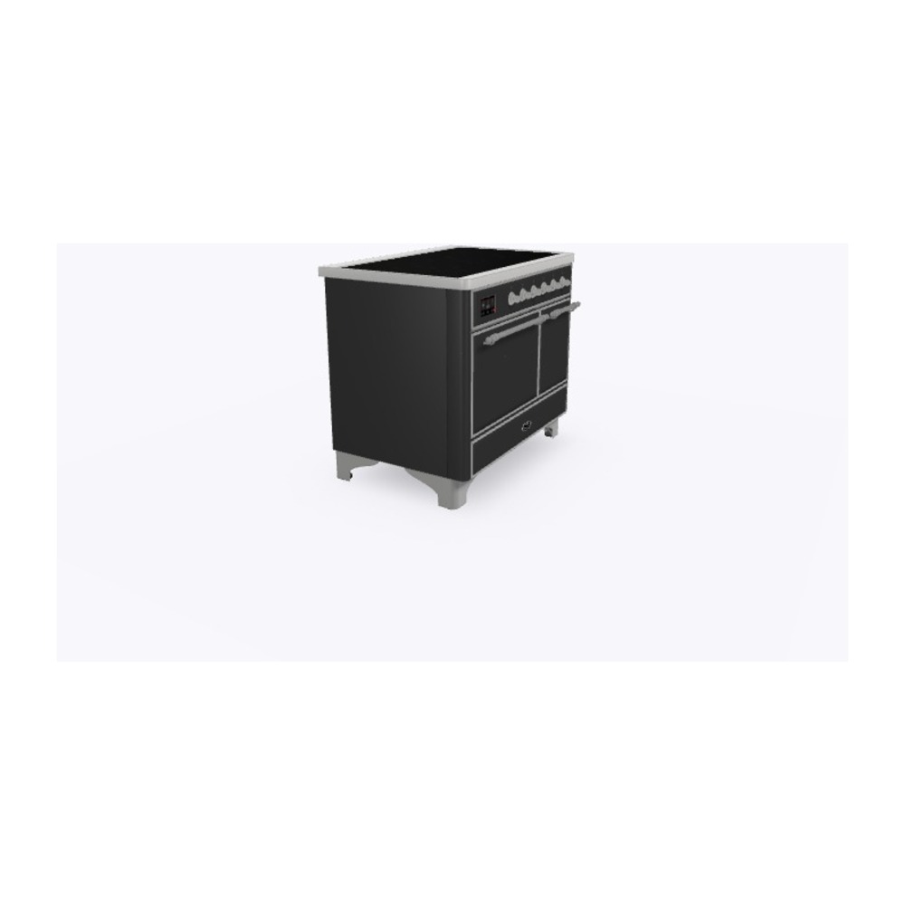 Majestic II Series 40 inch Freestanding Electric Induction Range with 6 Elements, Smoothtop Cooktop, 3.82 cu. ft. Total Oven Capacity, Convection Oven, Warming Drawer, with Chrome Trim UMDI10QNS3MGC