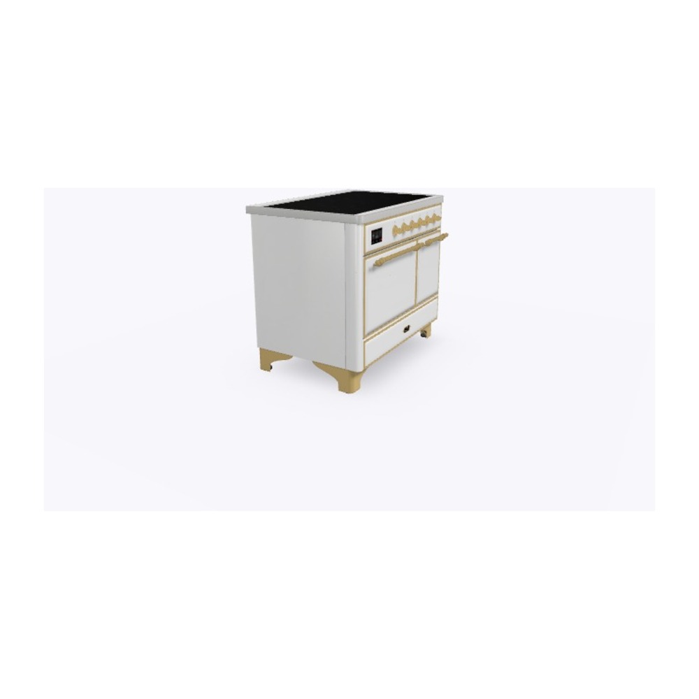 Majestic II 40 inch Induction Range with 6 Elements, Booster Function, Bridge Control, Residual Heat Indicator UMDI10QNS3WHG
