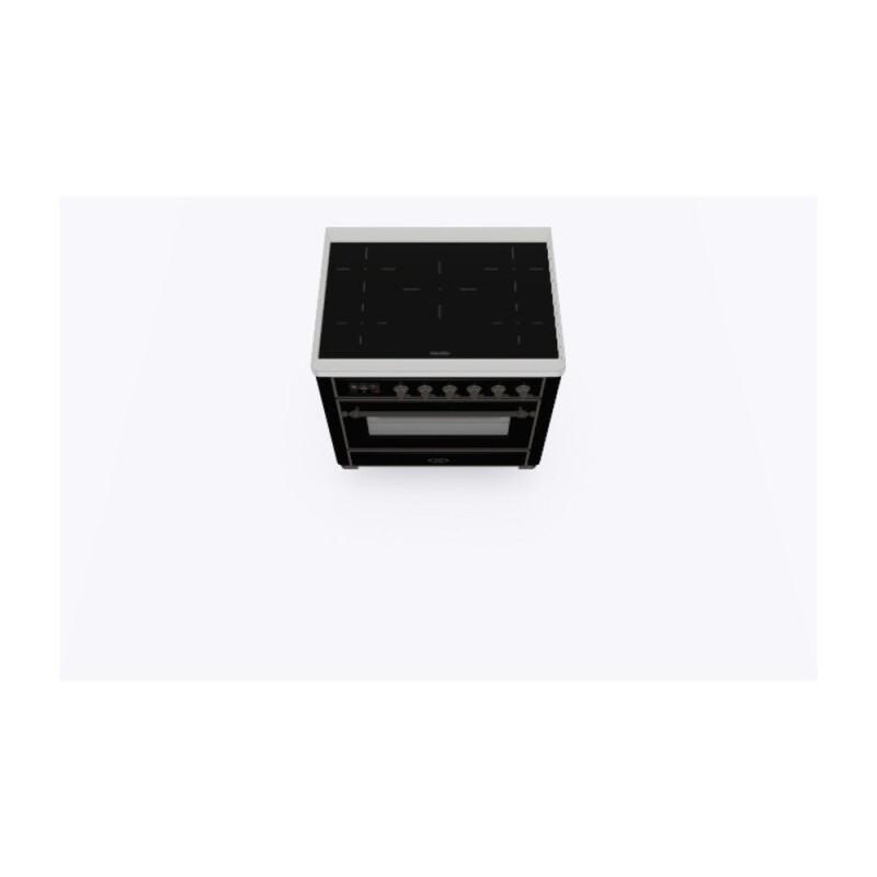 Majestic II Series 36 inch Freestanding Electric Induction Range with 5 Elements, Smoothtop Cooktop, 3.5 cu. ft. Total Oven Capacity, Convection Oven, Viewing Window, Warming Drawer, with Bro UMI09NS3BKB