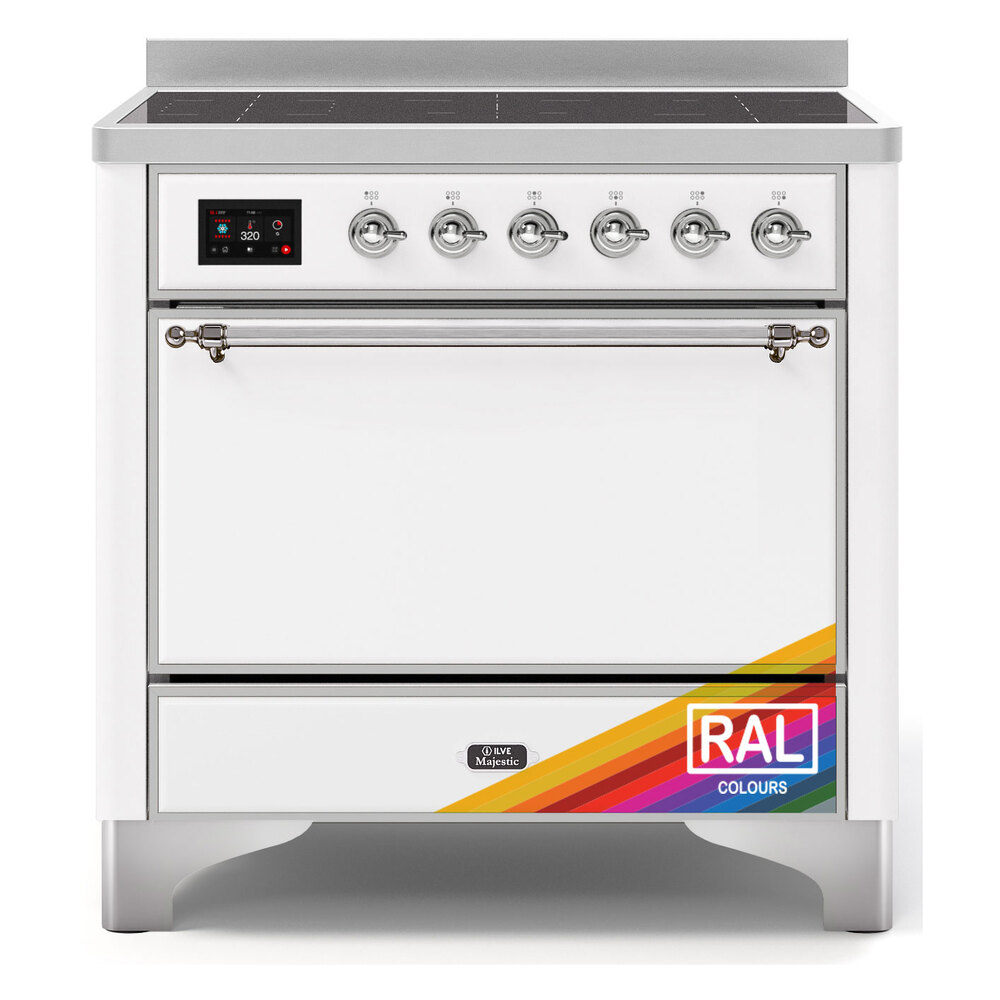 Majestic II 36 UMI09QNS3RAC Freestanding Electric Range Range with Induction Single Oven with Solid Door with Chrome knobs UMI09QNS3RAC