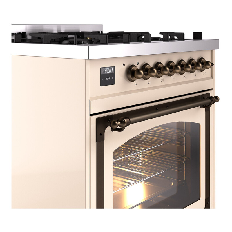 Nostalgie II Noblesse 30 inch Dual Fuel Range with 5 Burners UN30NMPAWB