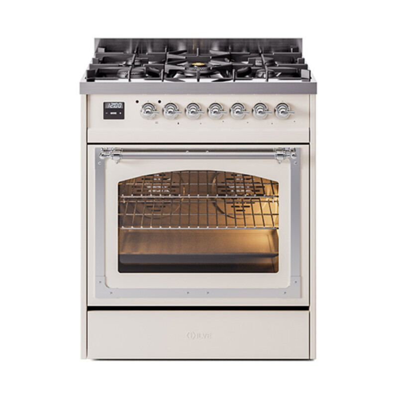 Nostalgie II Noblesse 30 inch Dual Fuel Range with 5 Burners UN30NMPAWC