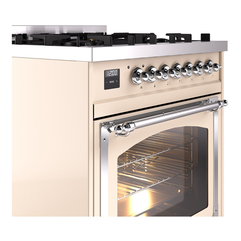 Nostalgie II Noblesse 30 inch Dual Fuel Range with 5 Burners UN30NMPAWC