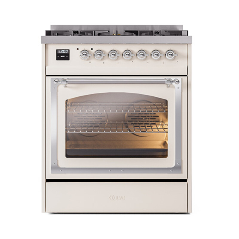 Nostalgie II Noblesse 30 inch Dual Fuel Range with 5 Burners UN30NMPAWCLP