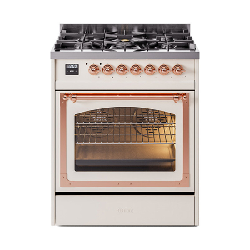 Nostalgie II Noblesse 30 inch Dual Fuel Range with 5 Burners UN30NMPAWP