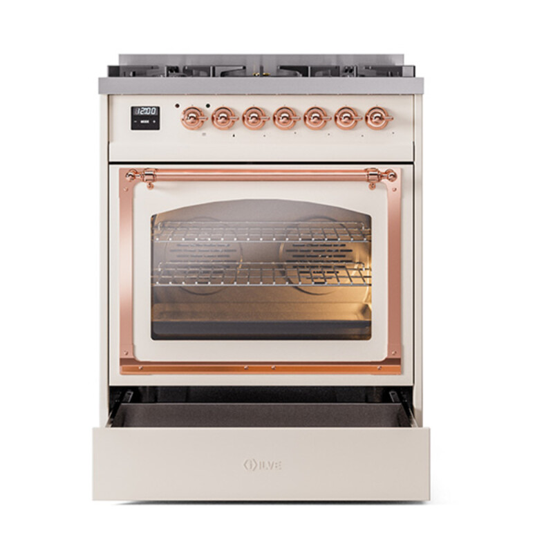 Nostalgie II Noblesse 30 inch Dual Fuel Range with 5 Burners UN30NMPAWP