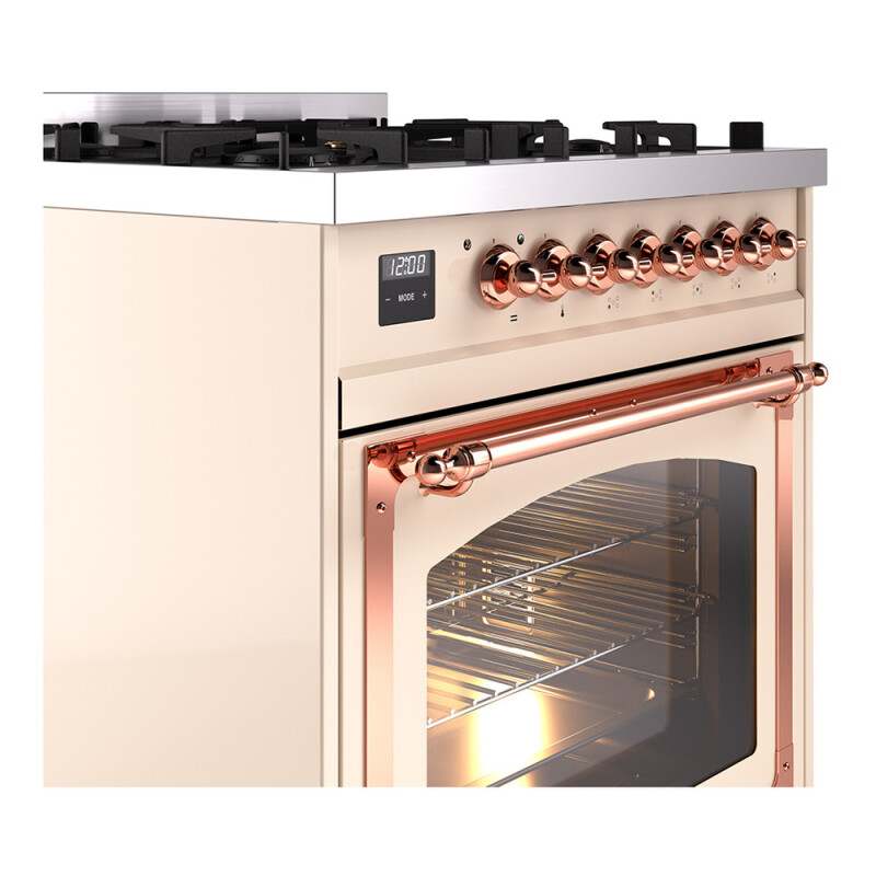 Nostalgie II Noblesse 30 inch Dual Fuel Range with 5 Burners UN30NMPAWP