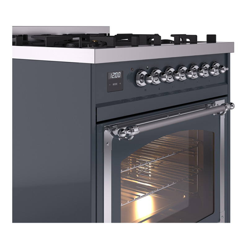 Nostalgie II Noblesse 30 inch Dual Fuel Range with 5 Burners UN30NMPBGC