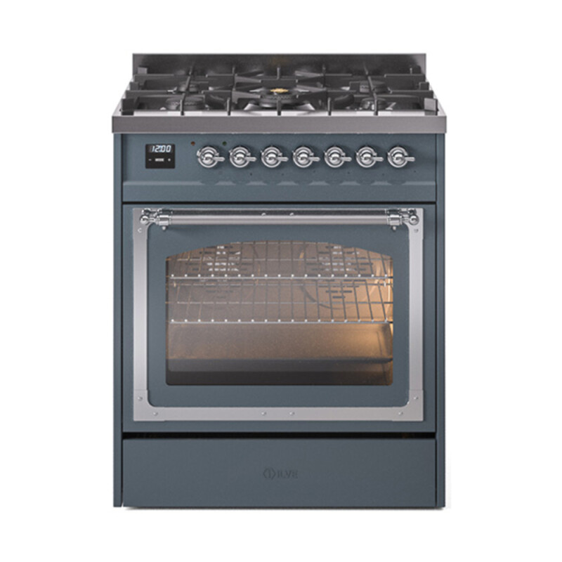 Nostalgie II Noblesse 30 inch Dual Fuel Range with 5 Burners UN30NMPBGCLP