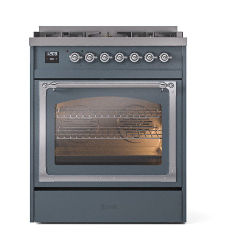 Nostalgie II Noblesse 30 inch Dual Fuel Range with 5 Burners UN30NMPBGCLP