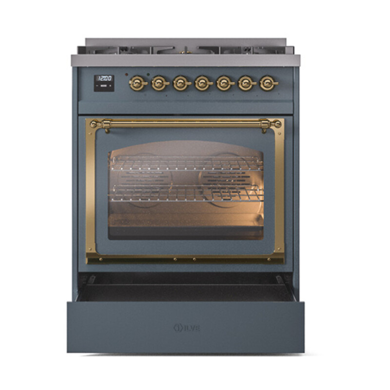 Nostalgie II Noblesse 30 inch Dual Fuel Range with 5 Burners UN30NMPBGG