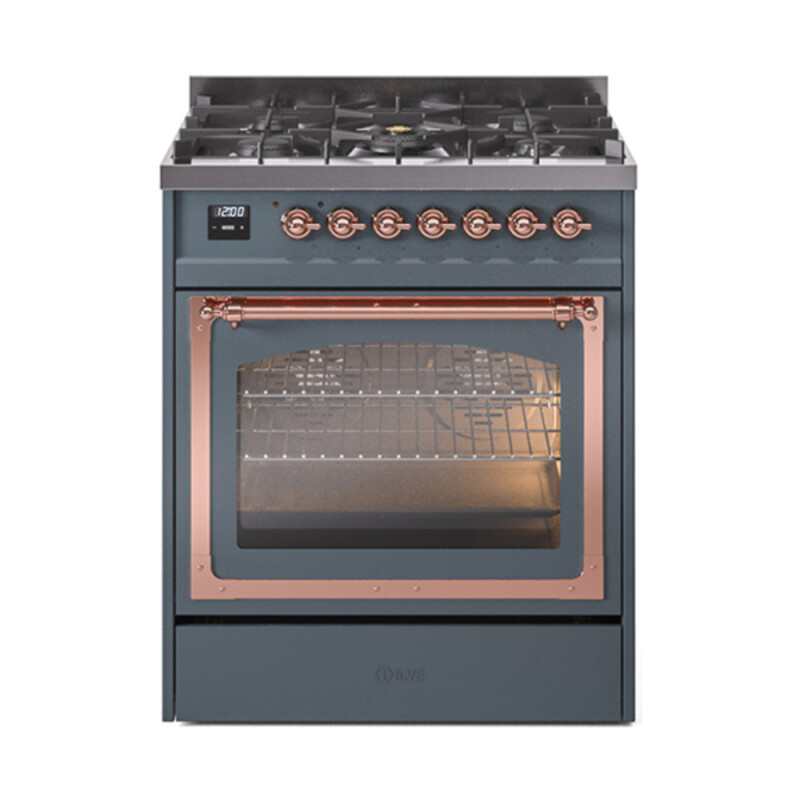 Nostalgie II Noblesse 30 inch Dual Fuel Range with 5 Burners UN30NMPBGP
