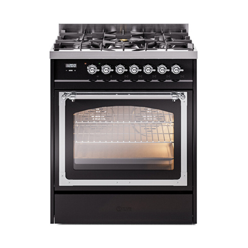 Nostalgie II Noblesse 30 inch Dual Fuel Range with 5 Burners UN30NMPBKC