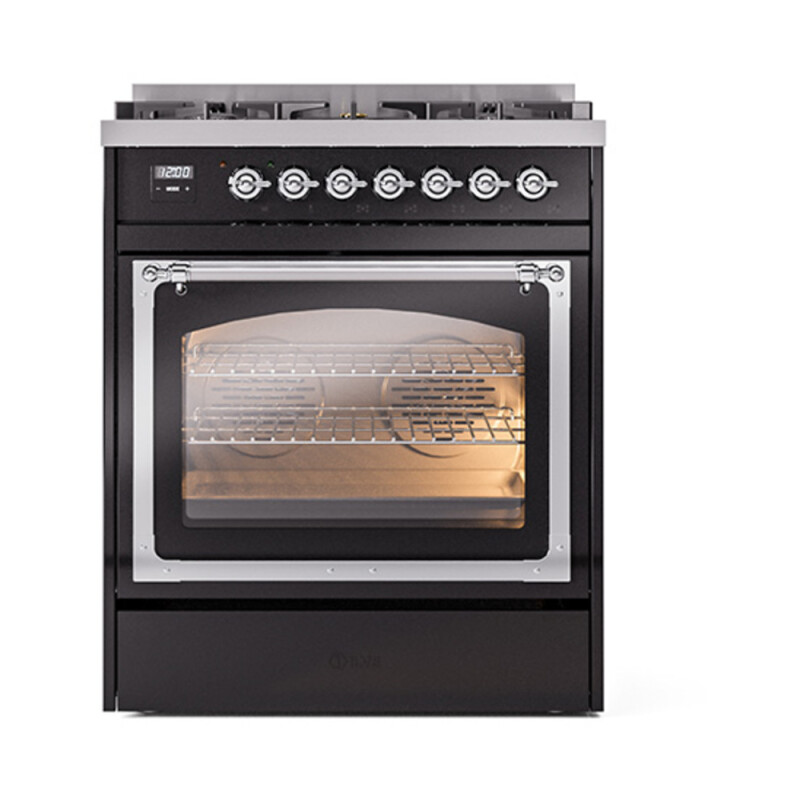 Nostalgie II Noblesse 30 inch Dual Fuel Range with 5 Burners UN30NMPBKC